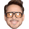 Maska papierowa Robert Downey Jr – na twarz, z gumką