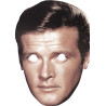 Maska papierowa Roger Moore (Young) – na twarz, z gumką