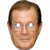 Maska papierowa Roger Moore – na twarz, z gumką