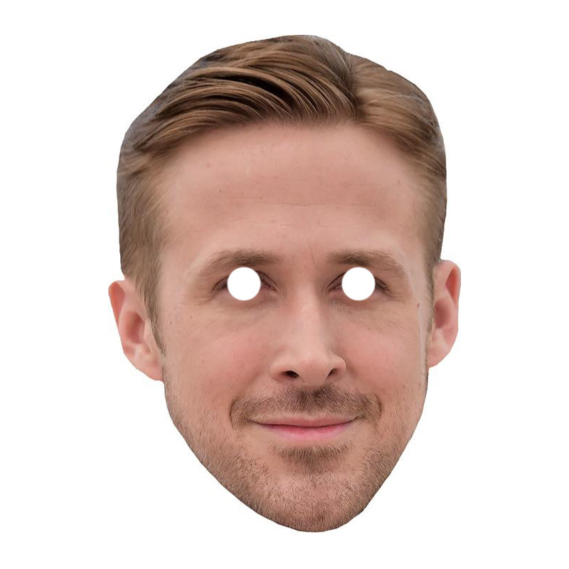 Maska papierowa Ryan Gosling – na twarz, z gumką
