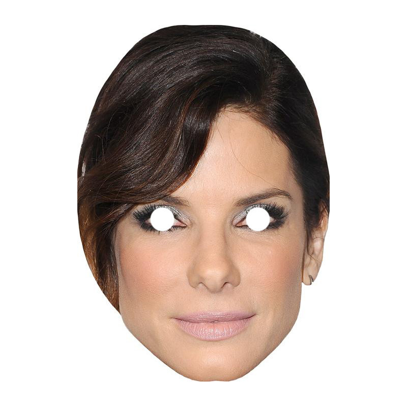Maska papierowa Sandra Bullock – na twarz, z gumką