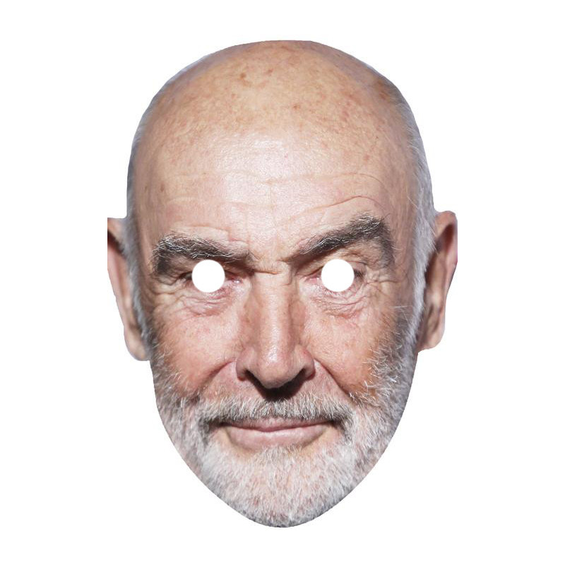 Maska papierowa Sean Connery – na twarz, z gumką