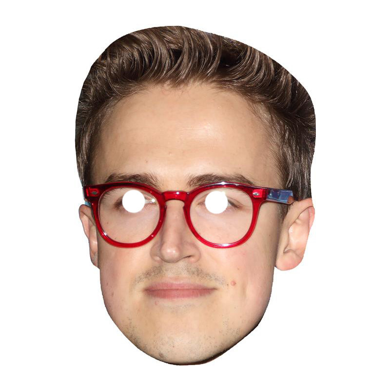 Maska papierowa Tom Fletcher – na twarz, z gumką