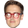 Maska papierowa Tom Fletcher – na twarz, z gumką