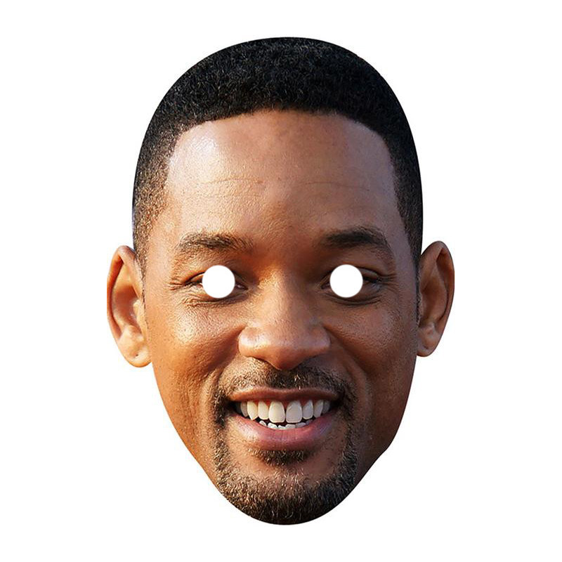 Maska papierowa Will Smith – na twarz, z gumką