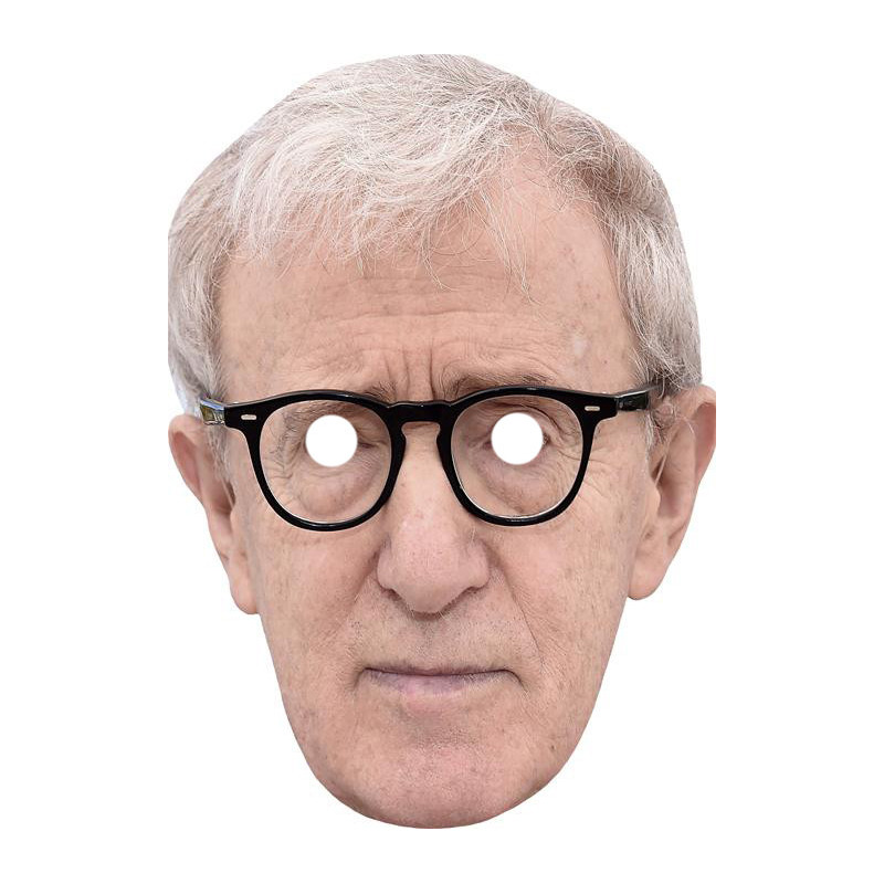 Maska papierowa Woody Allen – na twarz, z gumką