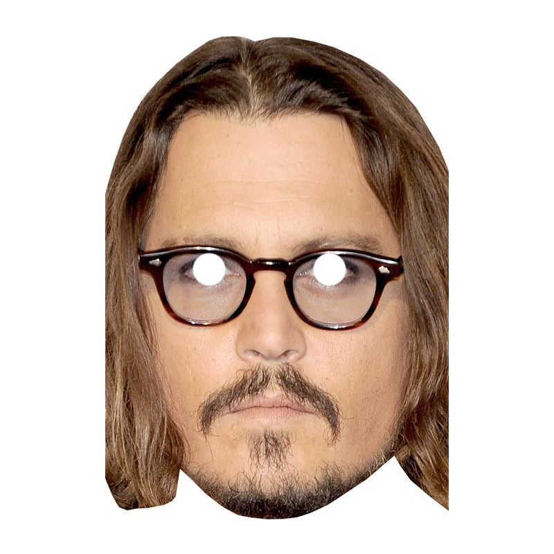 Maska papierowa Johny Deep – na twarz, z gumką
