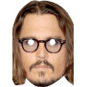 Maska papierowa Johny Deep – na twarz, z gumką
