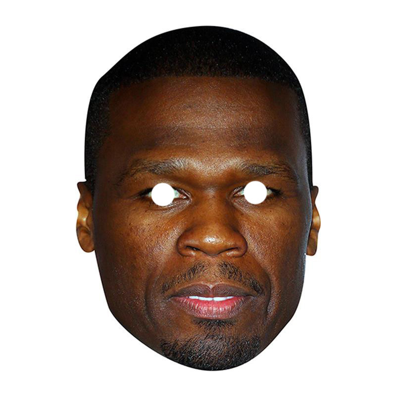 Maska papierowa 50 Cent – na twarz, z gumką