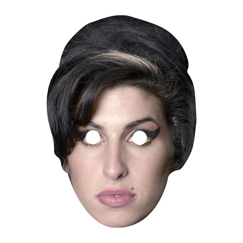Maska papierowa Amy Winehouse – na twarz, z gumką