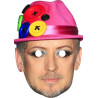 Maska papierowa Boy George – na twarz, z gumką