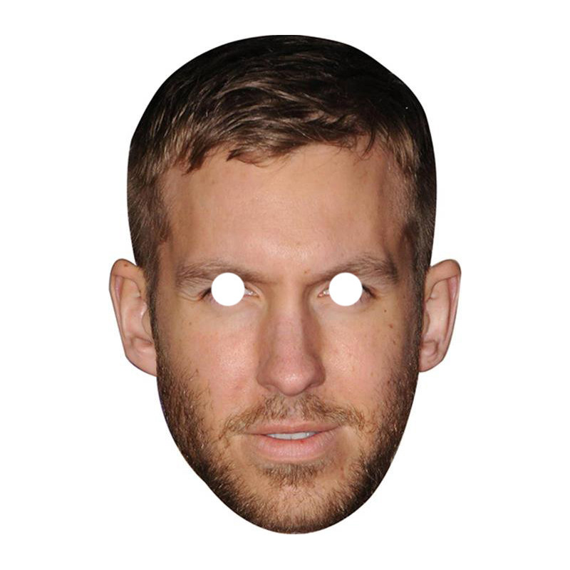 Maska papierowa Calvin Harris – na twarz, z gumką