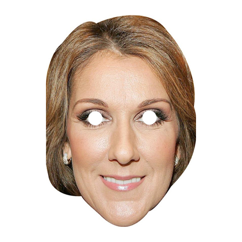 Maska papierowa Celine Dion – na twarz, z gumką