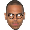 Maska papierowa Chris Brown – na twarz, z gumką