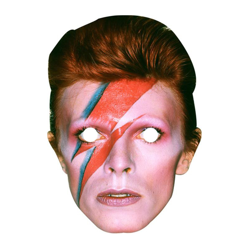 Maska papierowa David Bowie – na twarz, z gumką