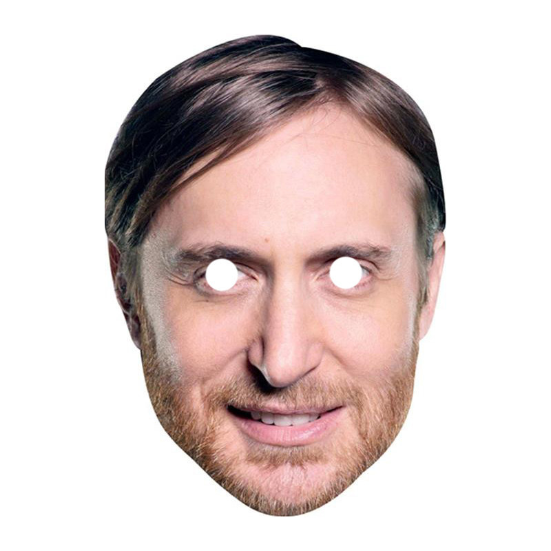 Maska papierowa David Guetta – na twarz, z gumką