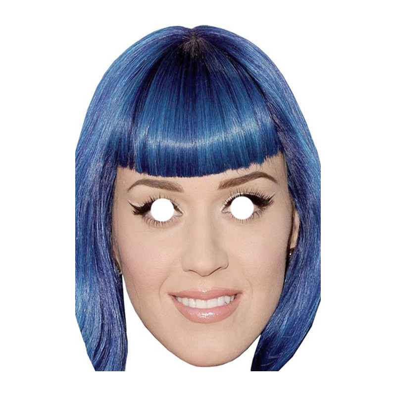 Maska papierowa Katy Perry – na twarz, z gumką