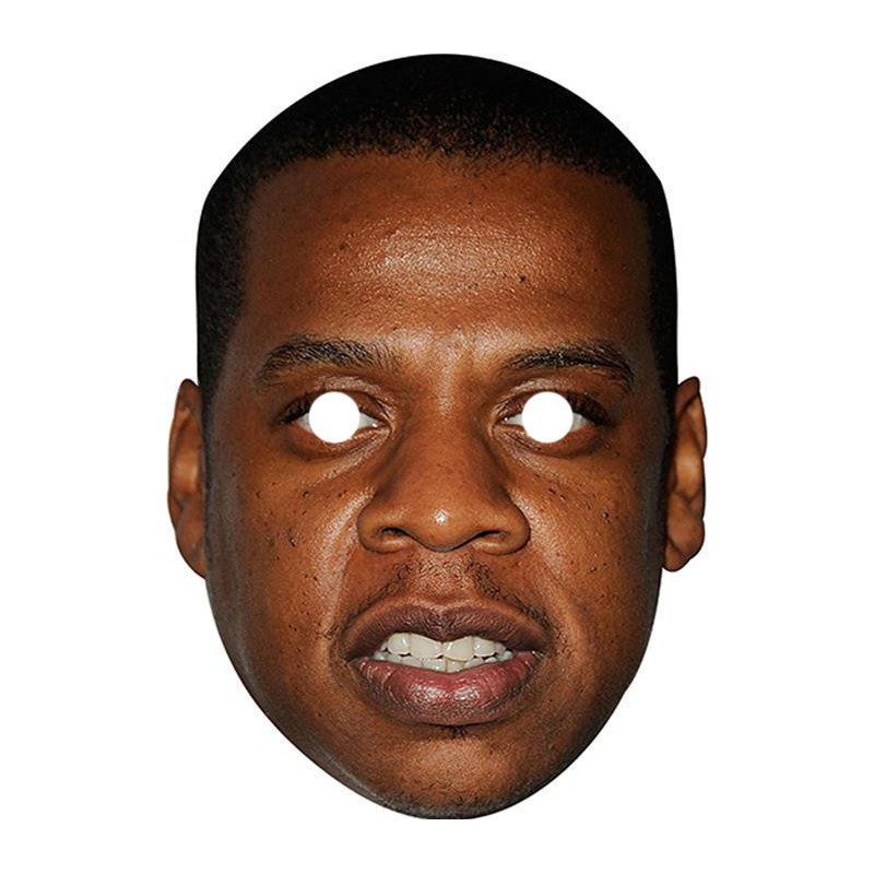 Maska papierowa Jay-Z – na twarz, z gumką