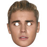 Maska papierowa Justin Bieber – na twarz, z gumką