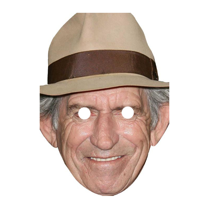 Maska papierowa Keith Richards – na twarz, z gumką