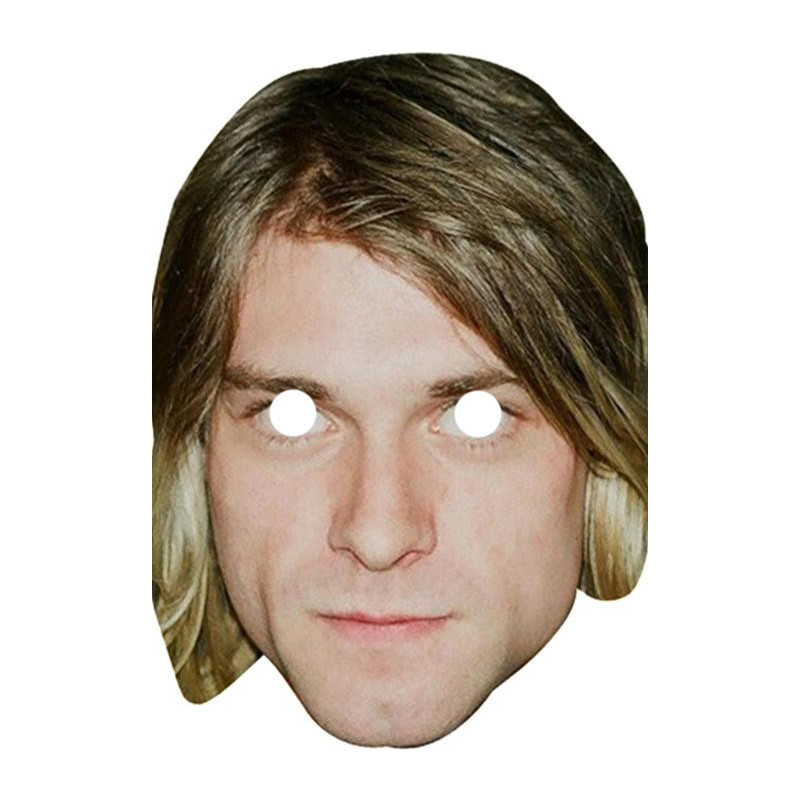 Maska papierowa Kurt Cobain – na twarz, z gumką