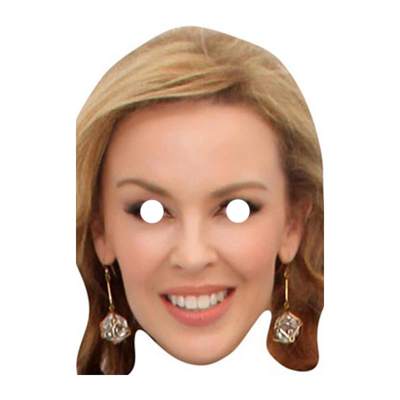 Maska papierowa Kylie Minogue – na twarz, z gumką