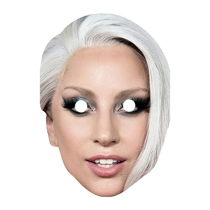 Maska papierowa Lady Gaga – na twarz, z gumką