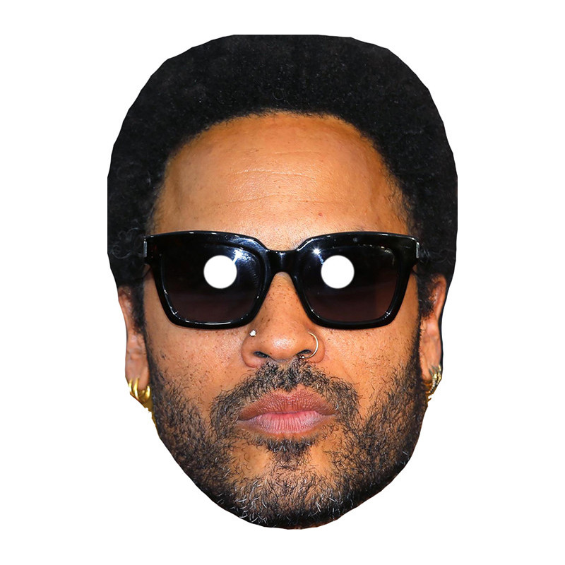Maska papierowa Lenny Kravitz – na twarz, z gumką