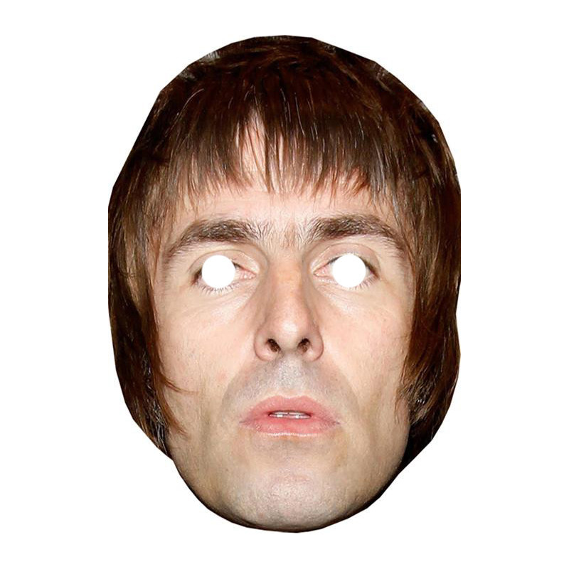 Maska papierowa Liam Gallagher – na twarz, z gumką