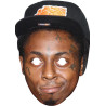 Maska papierowa Lil Wayne – na twarz, z gumką