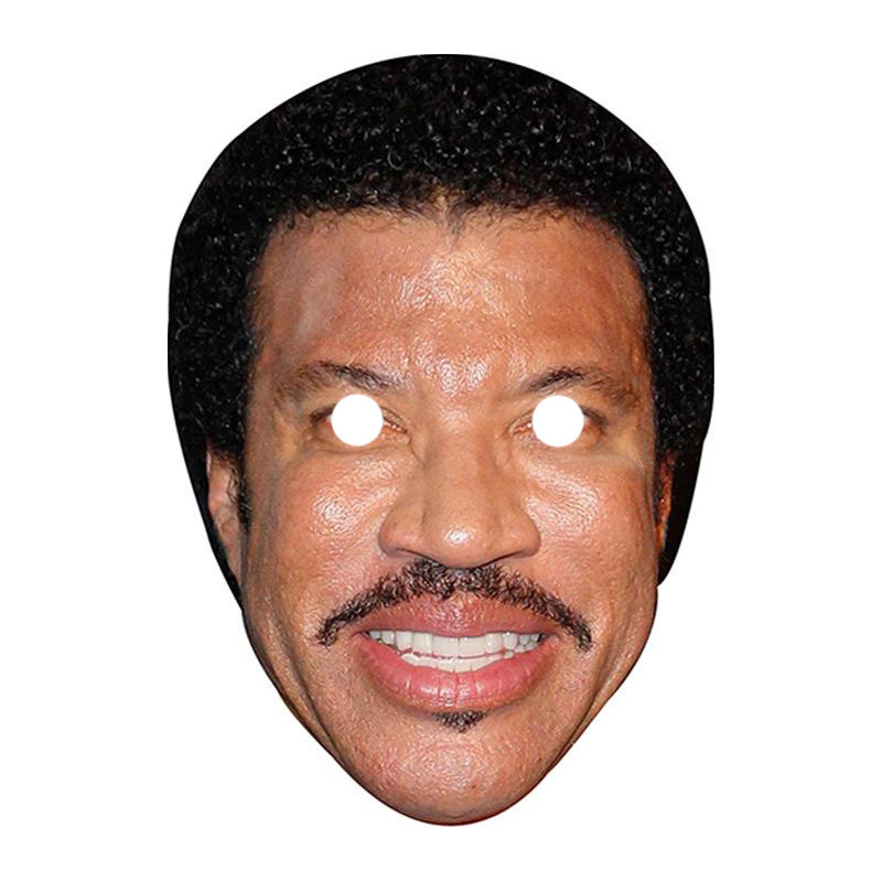 Maska papierowa Lionel Richie – na twarz, z gumką