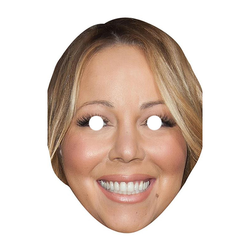 Maska papierowa Mariah Carey – na twarz, z gumką