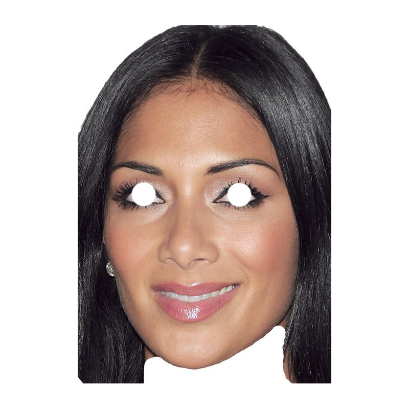 Maska papierowa Nicole Scherzinger – na twarz, z gumką