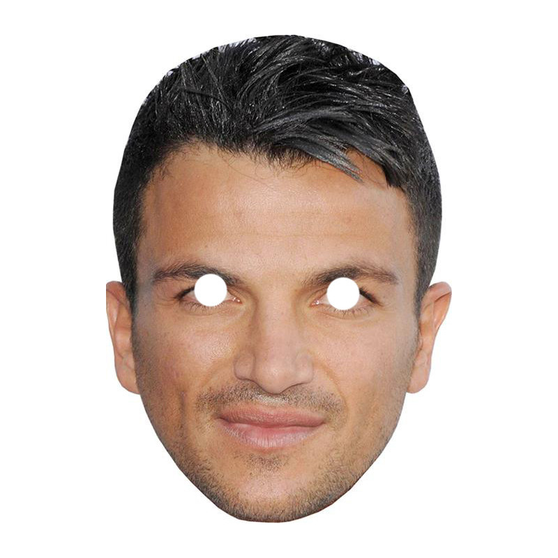 Maska papierowa Peter Andre – na twarz, z gumką