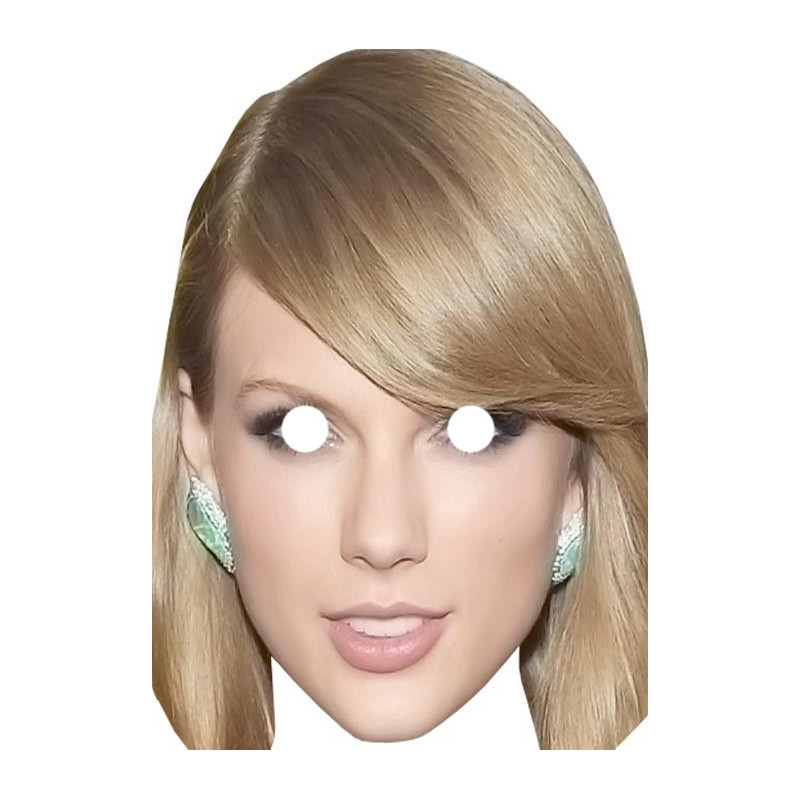 Maska papierowa Taylor Swift – na twarz, z gumką