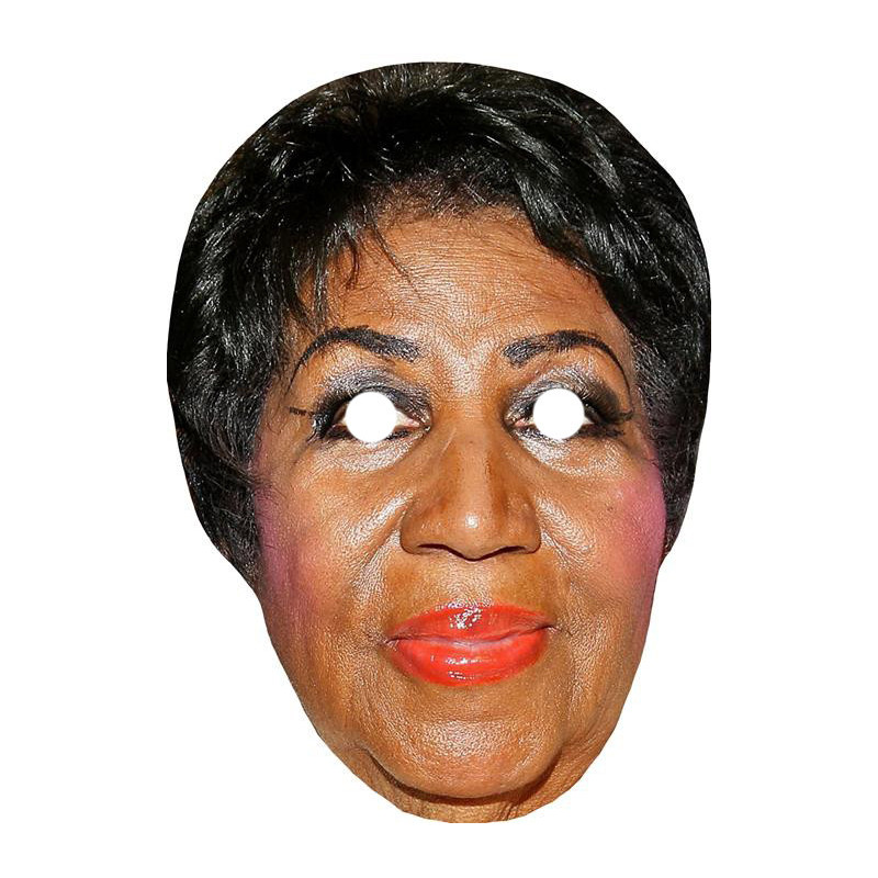 Maska papierowa Aretha Franklin – na twarz, z gumką
