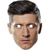 Maska papierowa Robert Lewandowski – na twarz, z gumką