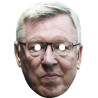 Maska papierowa Alex Ferguson – na twarz, z gumką