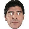 Maska papierowa Diego Maradona – na twarz, z gumką