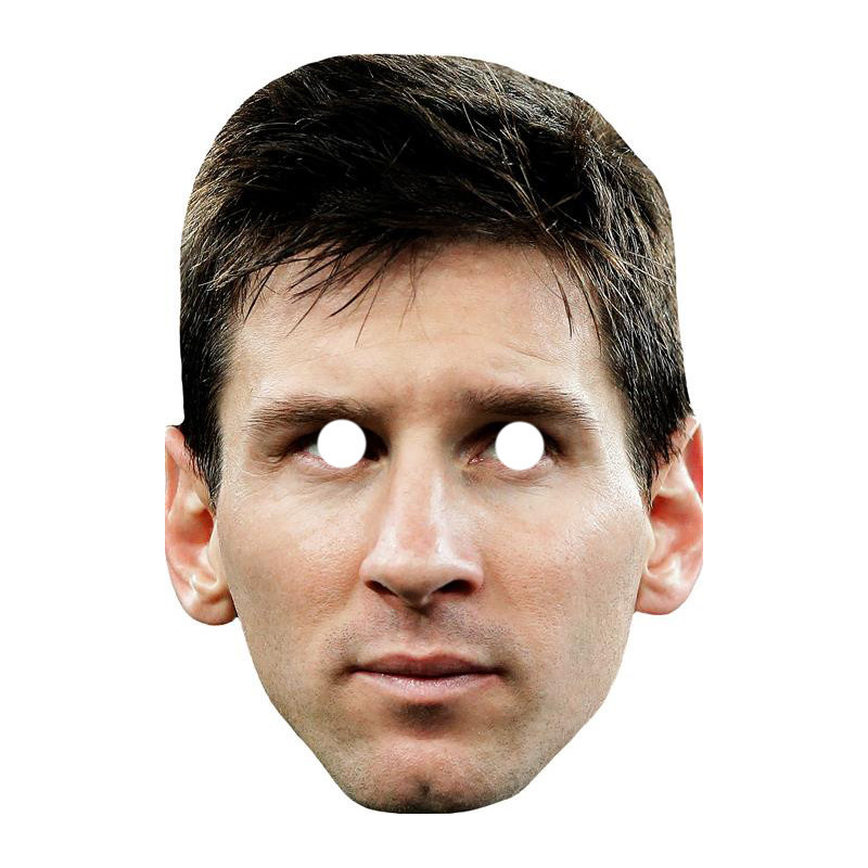 Maska papierowa Lionel Messi – na twarz, z gumką