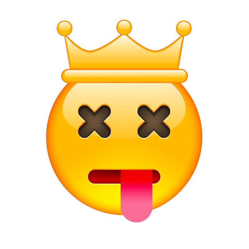 E002. Maska papierowa Emoji – na twarz, z gumką