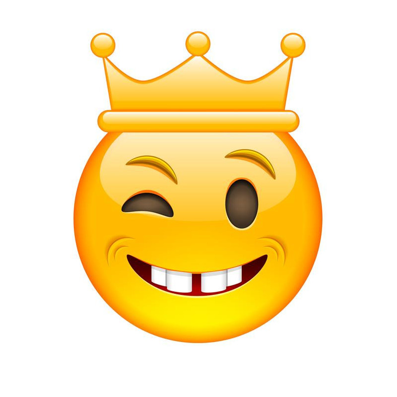E007. Maska papierowa Emoji – na twarz, z gumką
