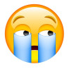 E016. Maska papierowa Emoji – na twarz, z gumką