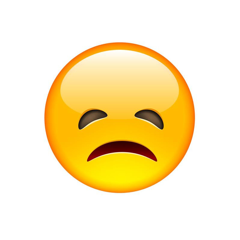 E019. Maska papierowa Emoji – na twarz, z gumką