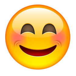 E020. Maska papierowa Emoji – na twarz, z gumką