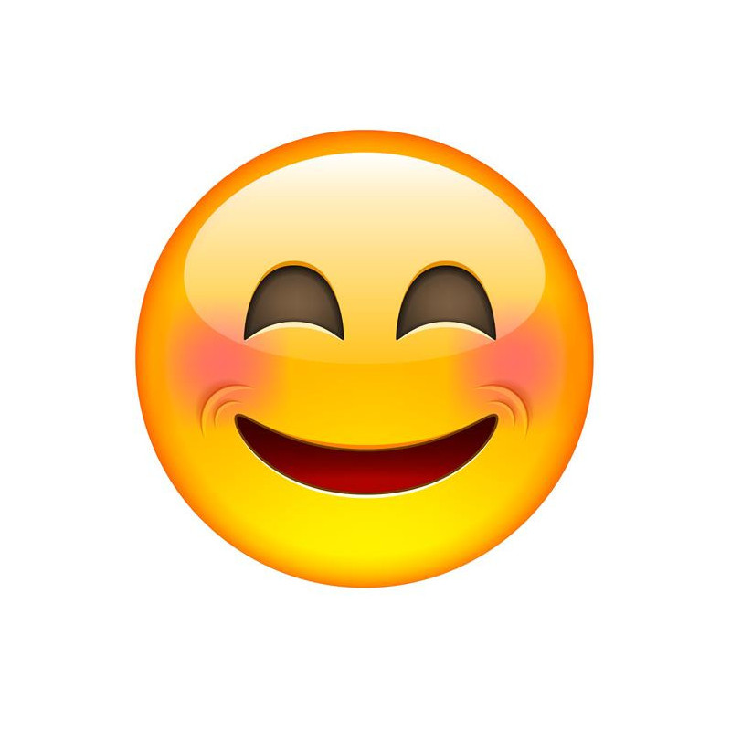 E020. Maska papierowa Emoji – na twarz, z gumką