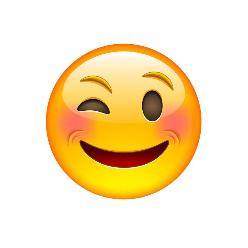 E021. Maska papierowa Emoji – na twarz, z gumką