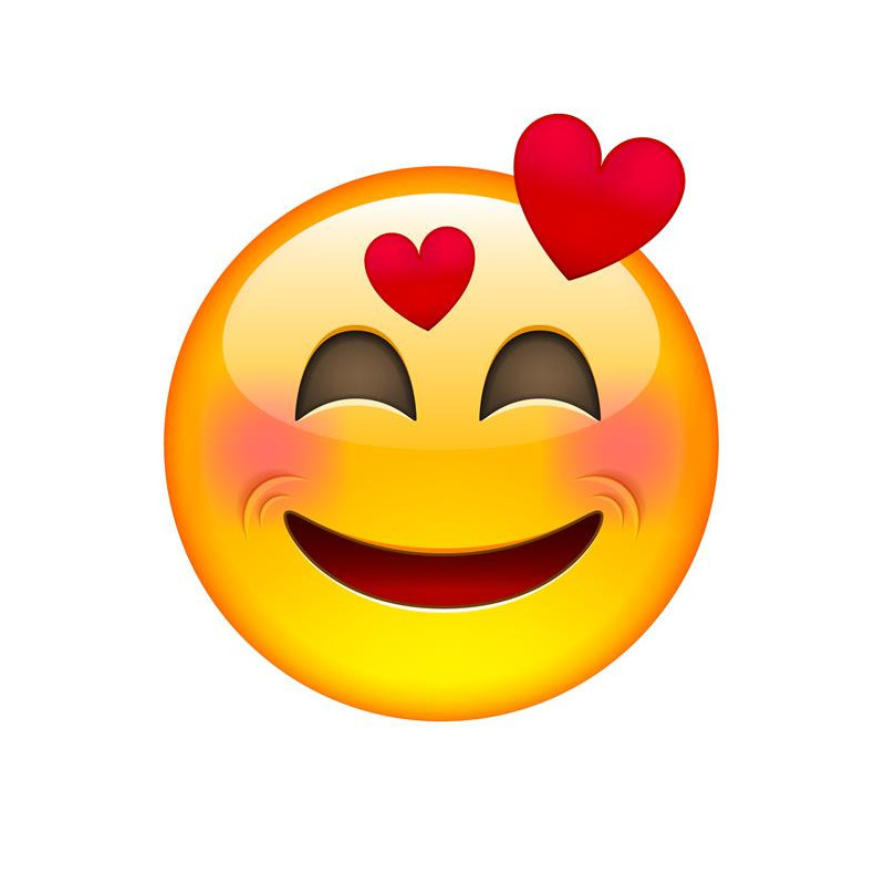 E025. Maska papierowa Emoji – na twarz, z gumką