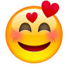 E025. Maska papierowa Emoji – na twarz, z gumką