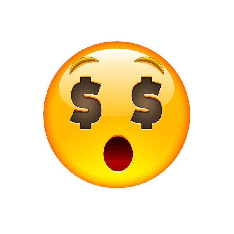 E027. Maska papierowa Emoji – na twarz, z gumką